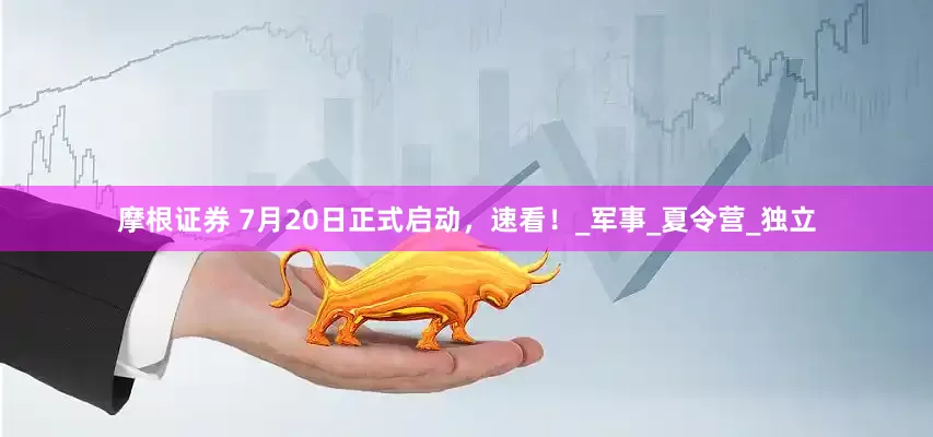 摩根证券 7月20日正式启动，速看！_军事_夏令营_独立